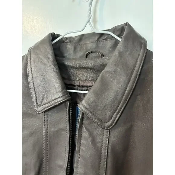 Vintage Towncraft Dark Brown Bomber Jacket - Picture 4 of 5